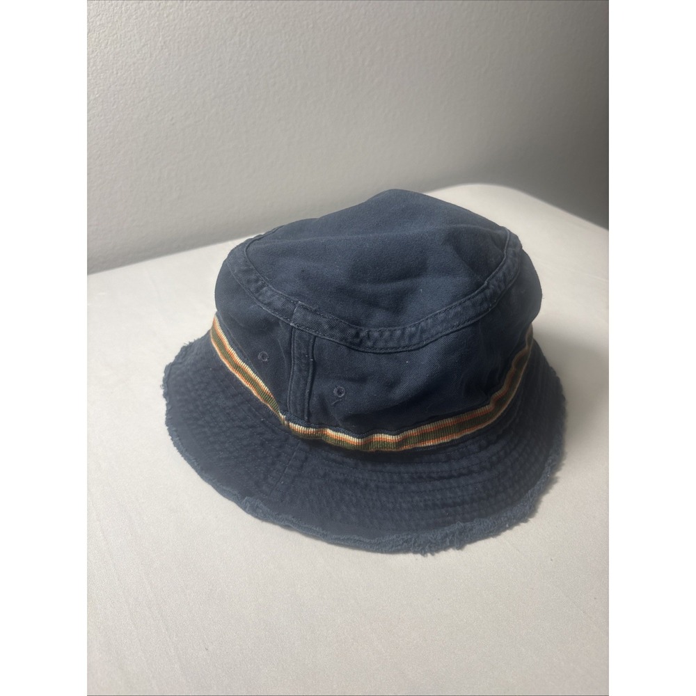 Vintage Eddie Bauer Bucket Hat Small/Medium Navy‎ Cotton Y2K Gorpcore Granola